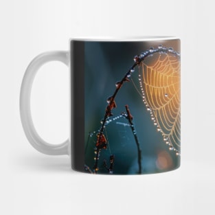 A Spider Web in the Shape of a Heart - Jigsaw Puzzle Mug